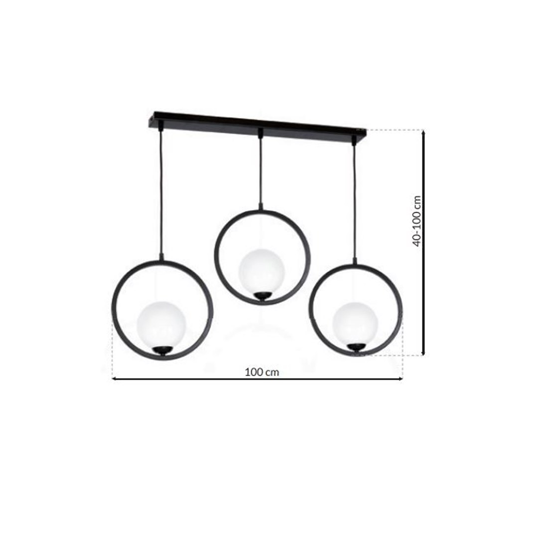 Lampa wisząca BOSTON 3xE14 - obrazek 6