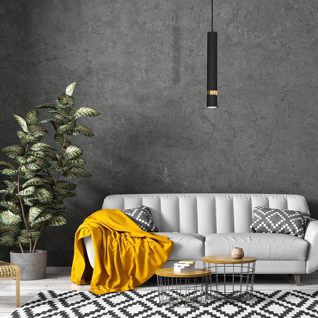 Lampa wisząca JOKER BLACK/GOLD 1xGU10 - obrazek 7
