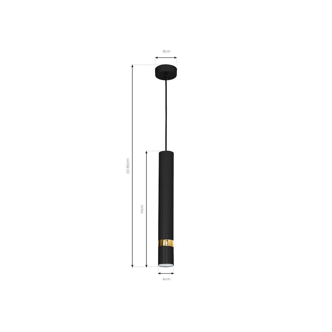 Lampa wisząca JOKER BLACK/GOLD 1xGU10 - obrazek 10