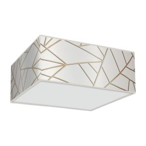 Lampa sufitowa Ziggy 3xE27 Biały/Złoty
