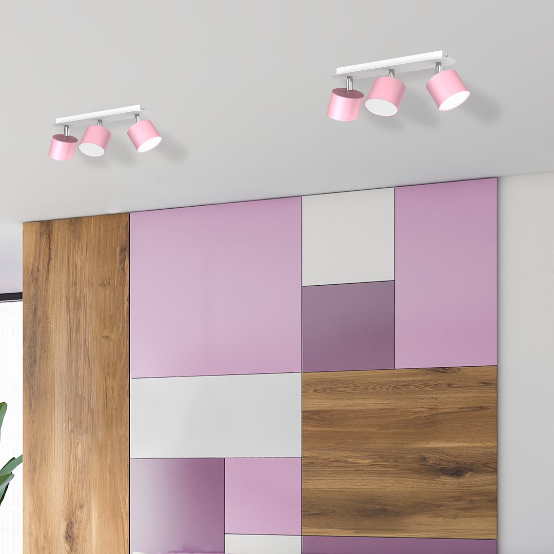 Lampa sufitowa DIXIE PINK 3xGX53 - obrazek 3