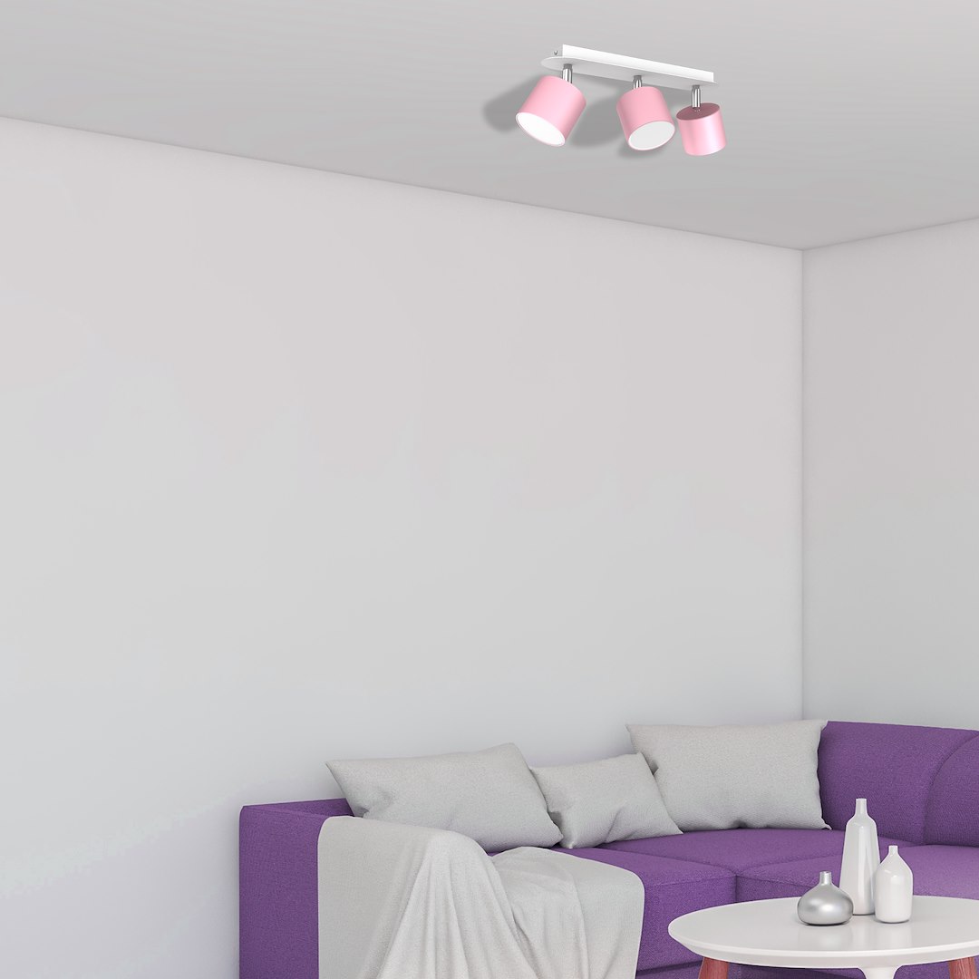 Lampa sufitowa DIXIE PINK 3xGX53 - obrazek 4