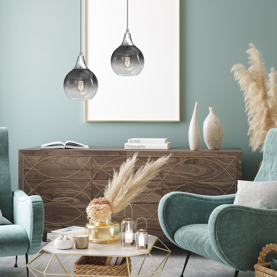 Lampa wisząca MONTE SILVER fi 150 1xE27 - obrazek 4