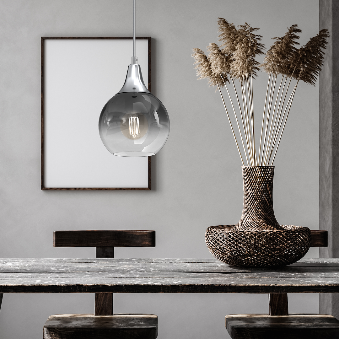 Lampa wisząca MONTE SILVER fi 150 1xE27 - obrazek 5