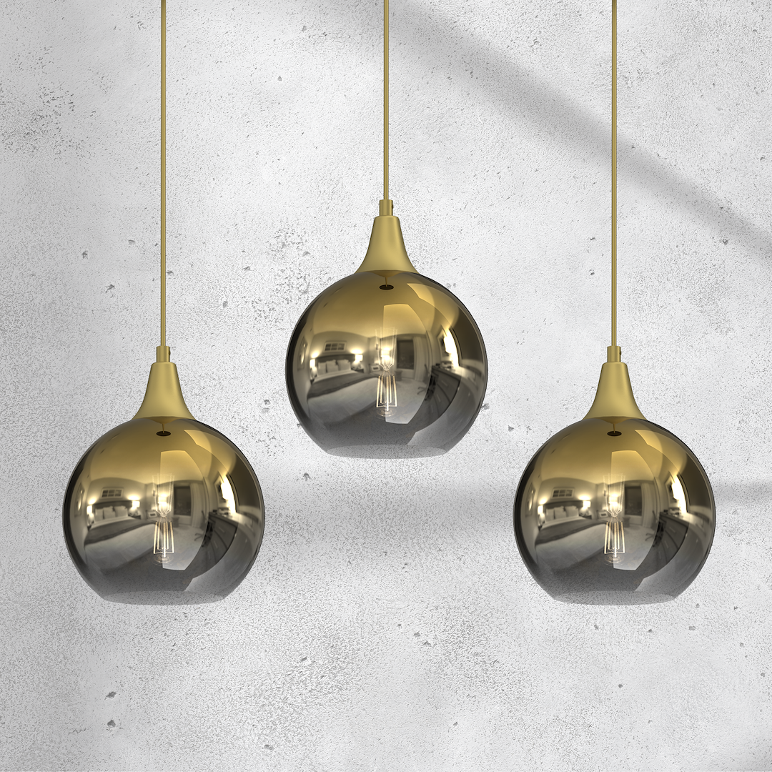 Lampa wisząca MONTE GOLD 3xE27 - obrazek 3