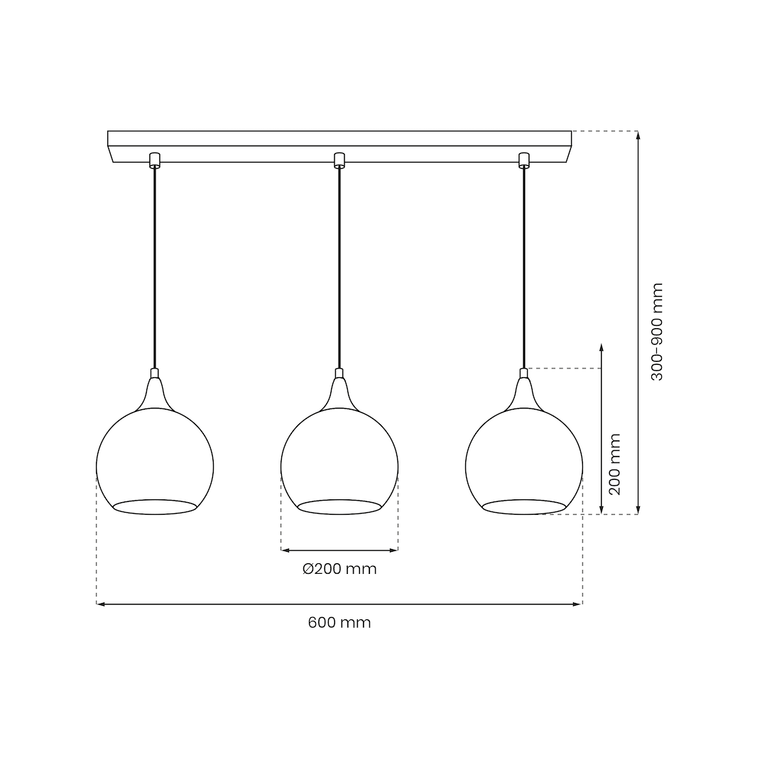 Lampa wisząca MONTE GOLD 3xE27 - obrazek 6