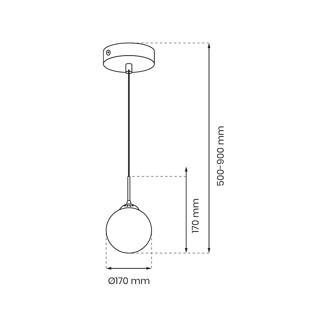 Lampa wisząca REFLEX fi 170 1xE14 - obrazek 6