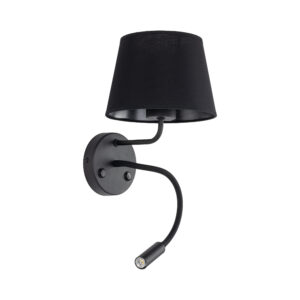 MAJA BLACK KINKIET 2 E27 + G9