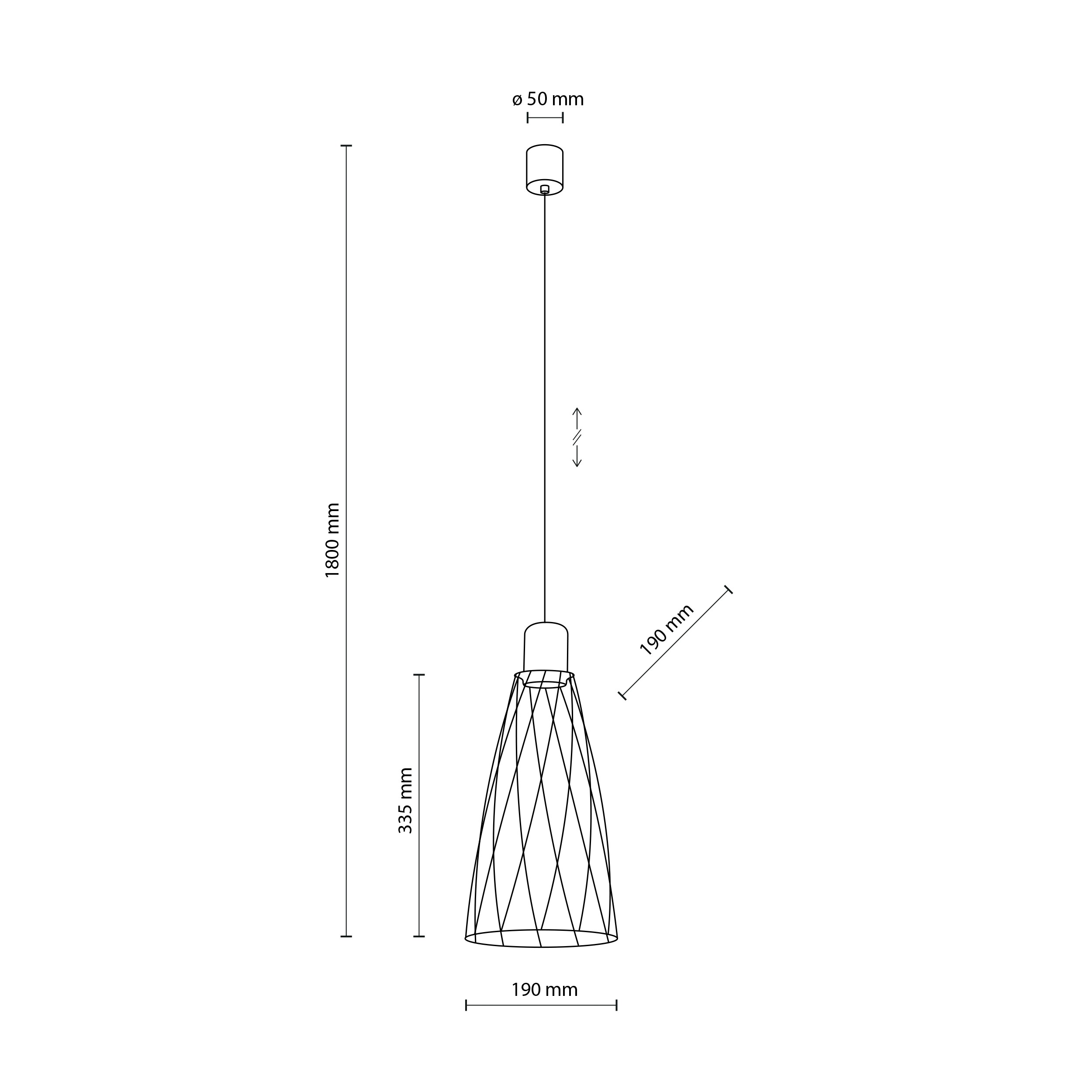 MODESTO BLACK LAMPA WISZACA 1 - obrazek 6