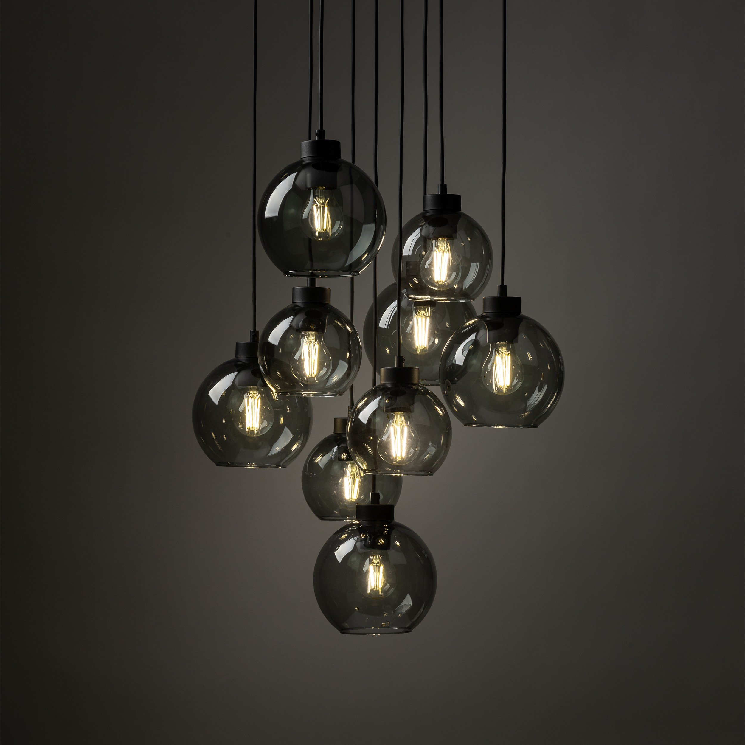 CUBUS GRAPHITE LAMPA WISZĄCA 9 KOŁO - obrazek 2