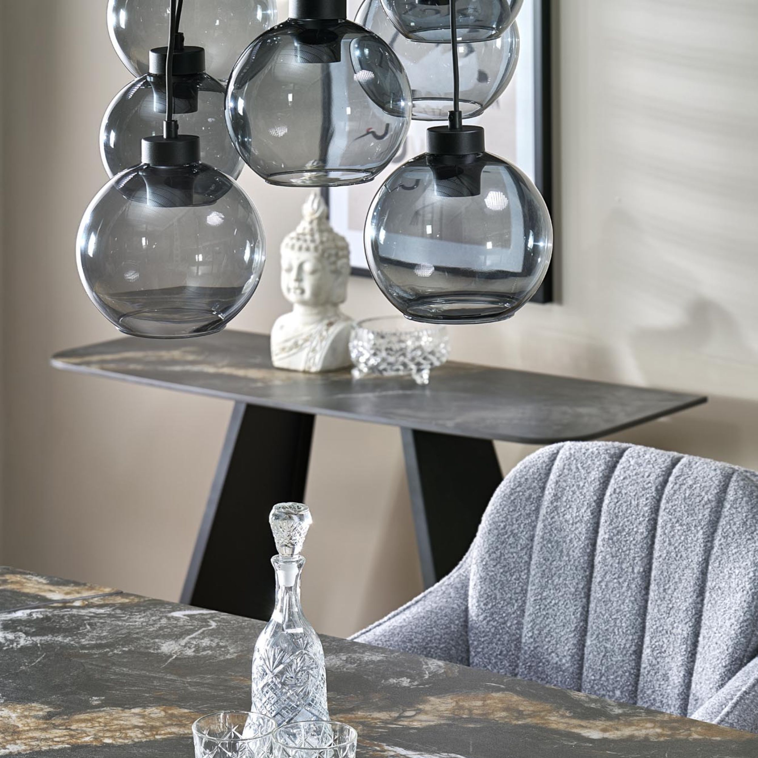 CUBUS GRAPHITE LAMPA WISZĄCA 9 KOŁO - obrazek 4