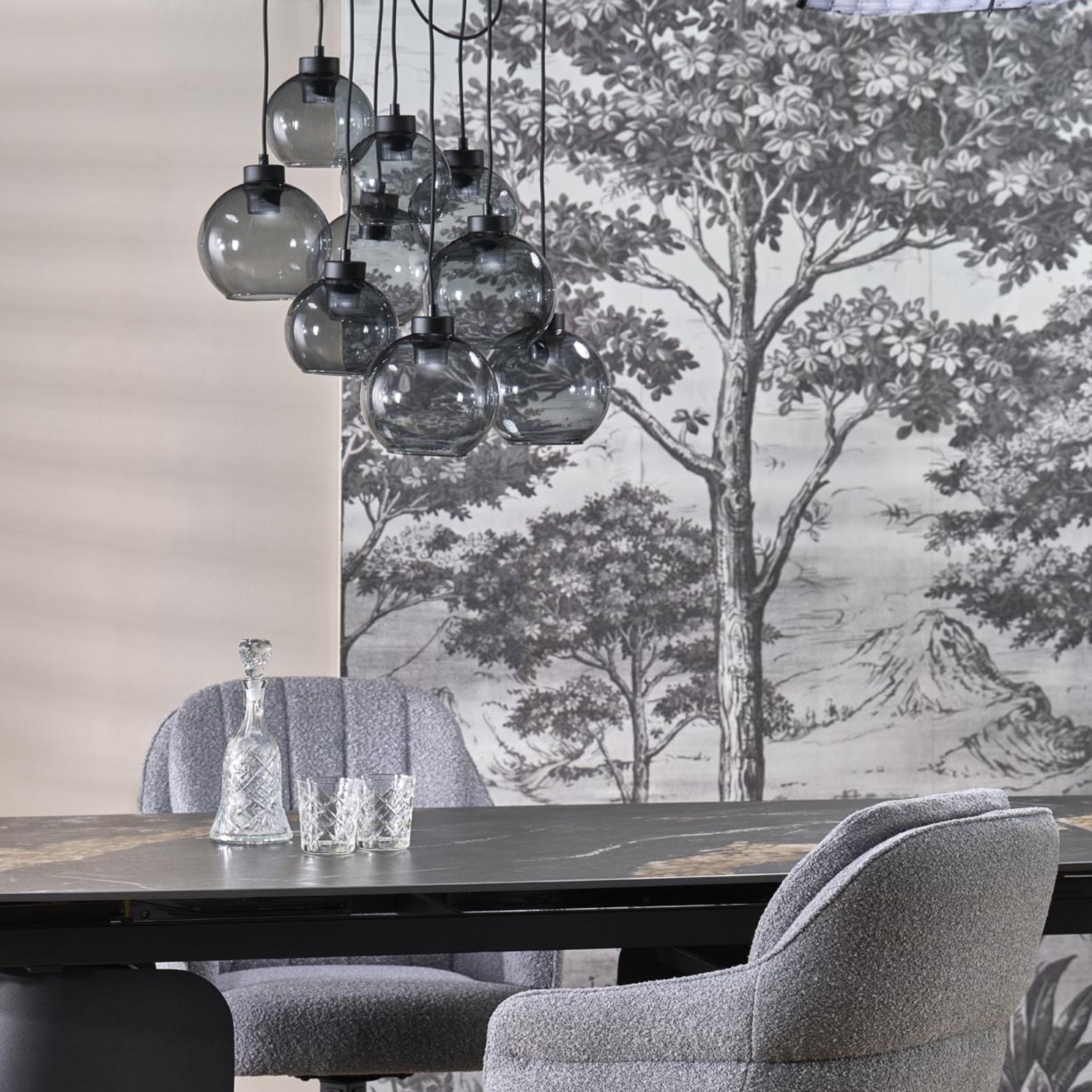 CUBUS GRAPHITE LAMPA WISZĄCA 9 KOŁO - obrazek 5
