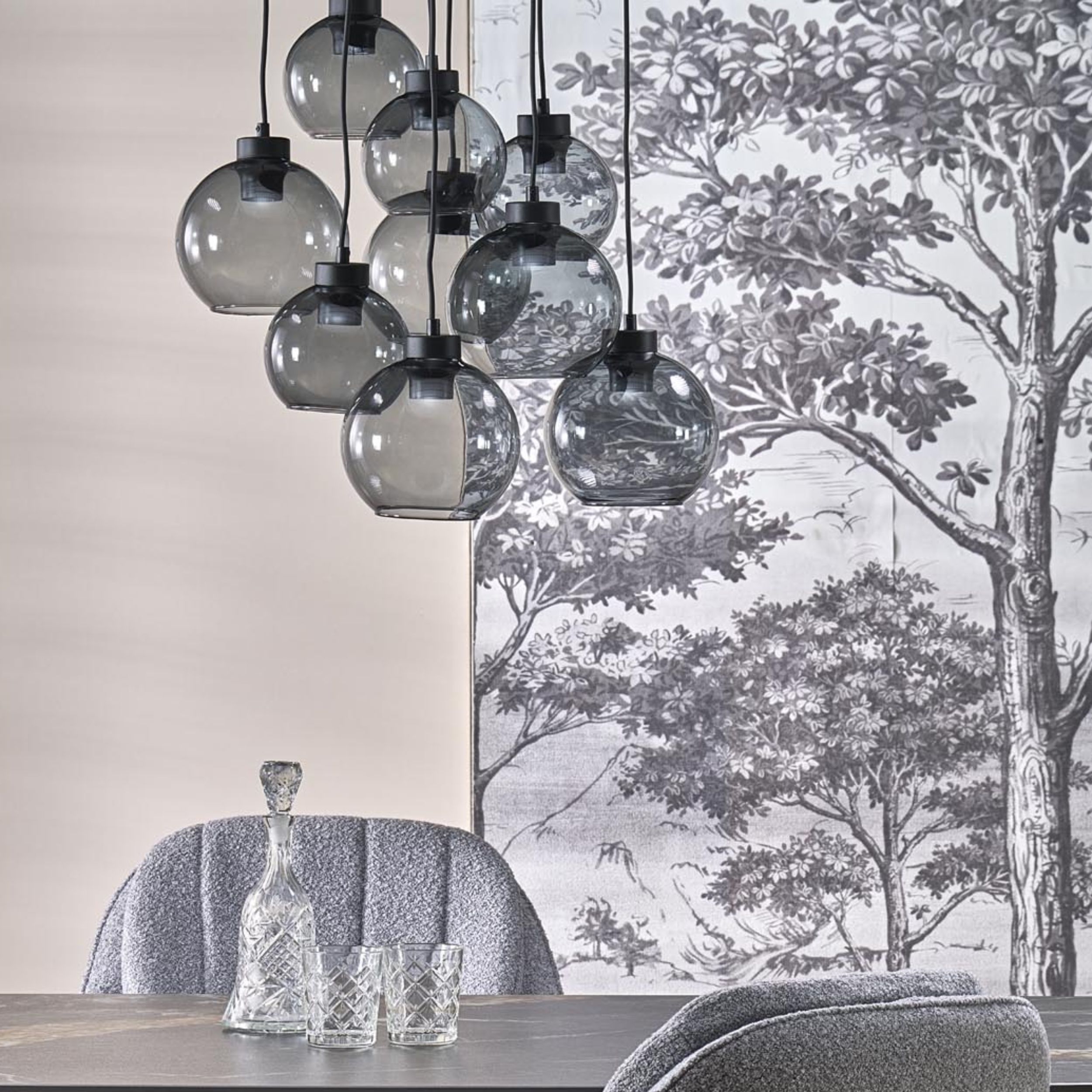 CUBUS GRAPHITE LAMPA WISZĄCA 9 KOŁO - obrazek 6