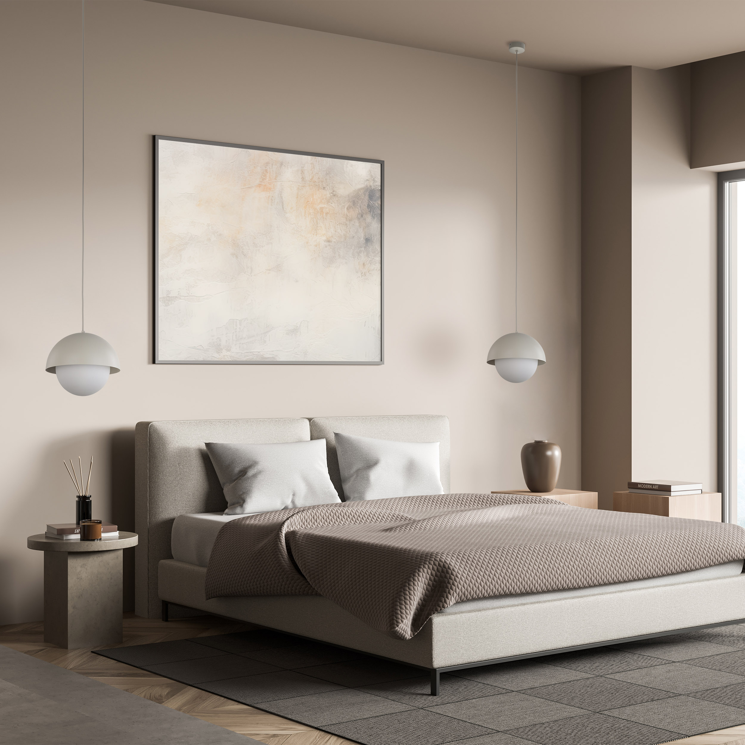 BONO BEIGE LAMPA WISZACA 1 M - obrazek 3