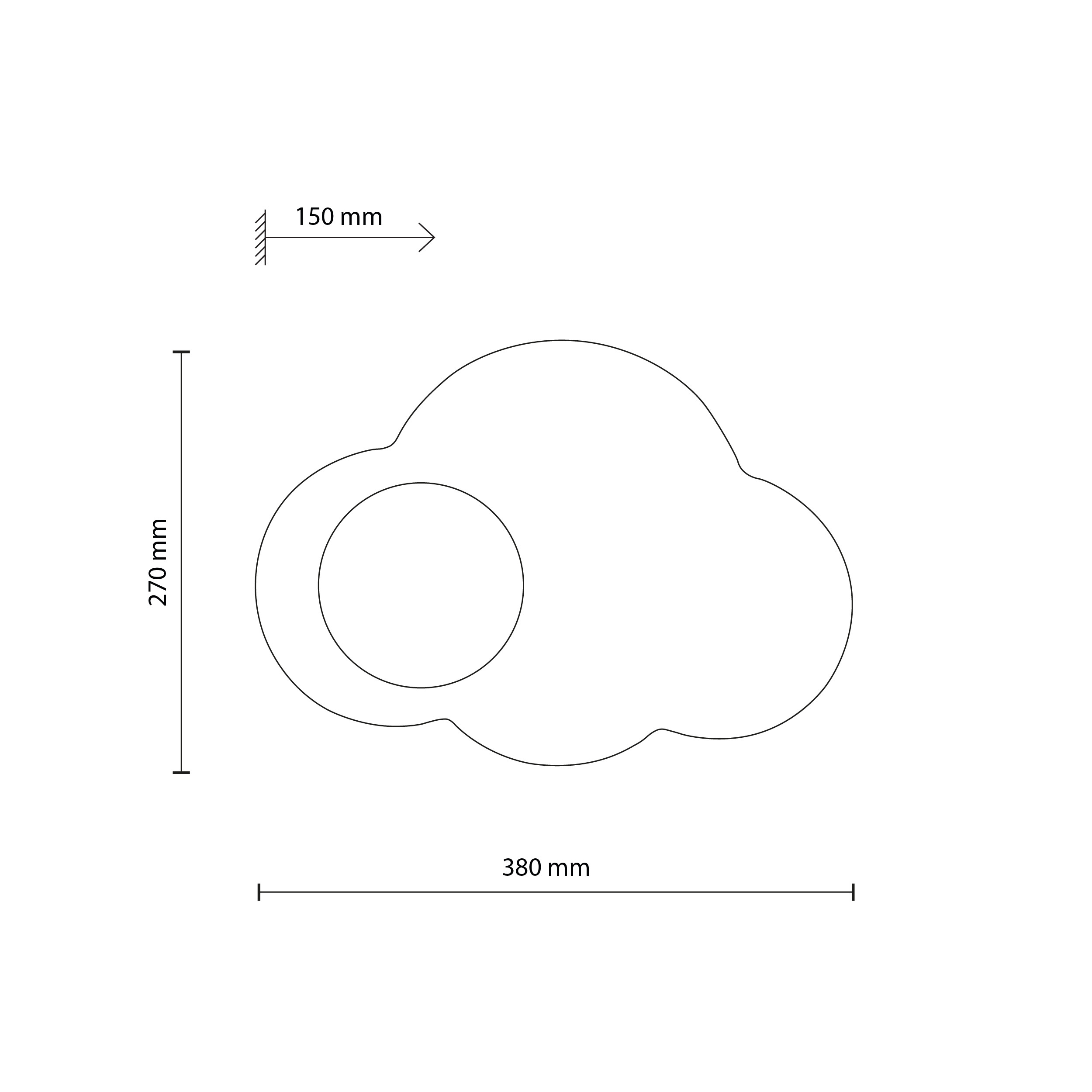 CLOUD NEW BLUE KINKIET 1XG9 - obrazek 6
