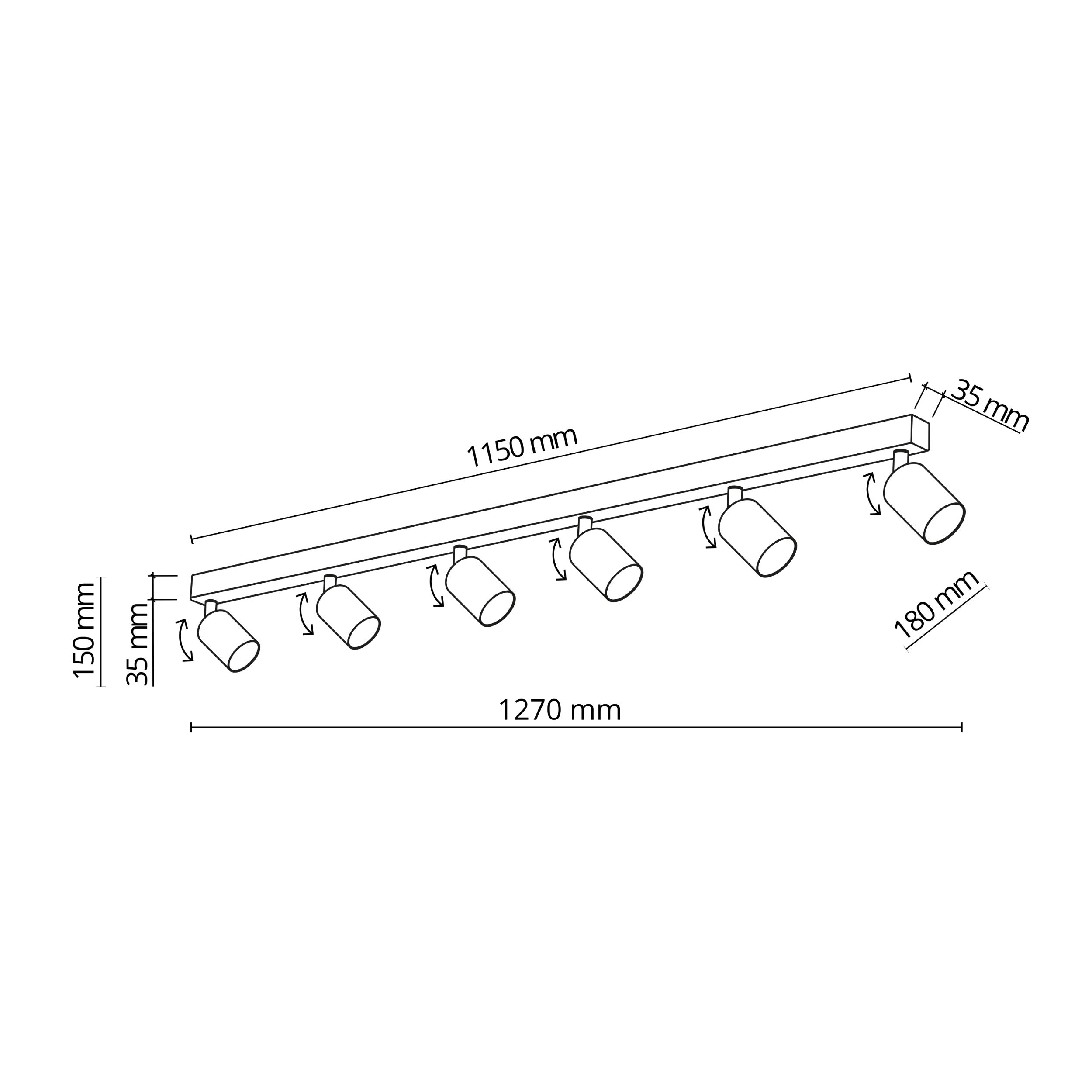 NEX WHITE LAMPA SUFITOWA 6XGU10 - obrazek 6