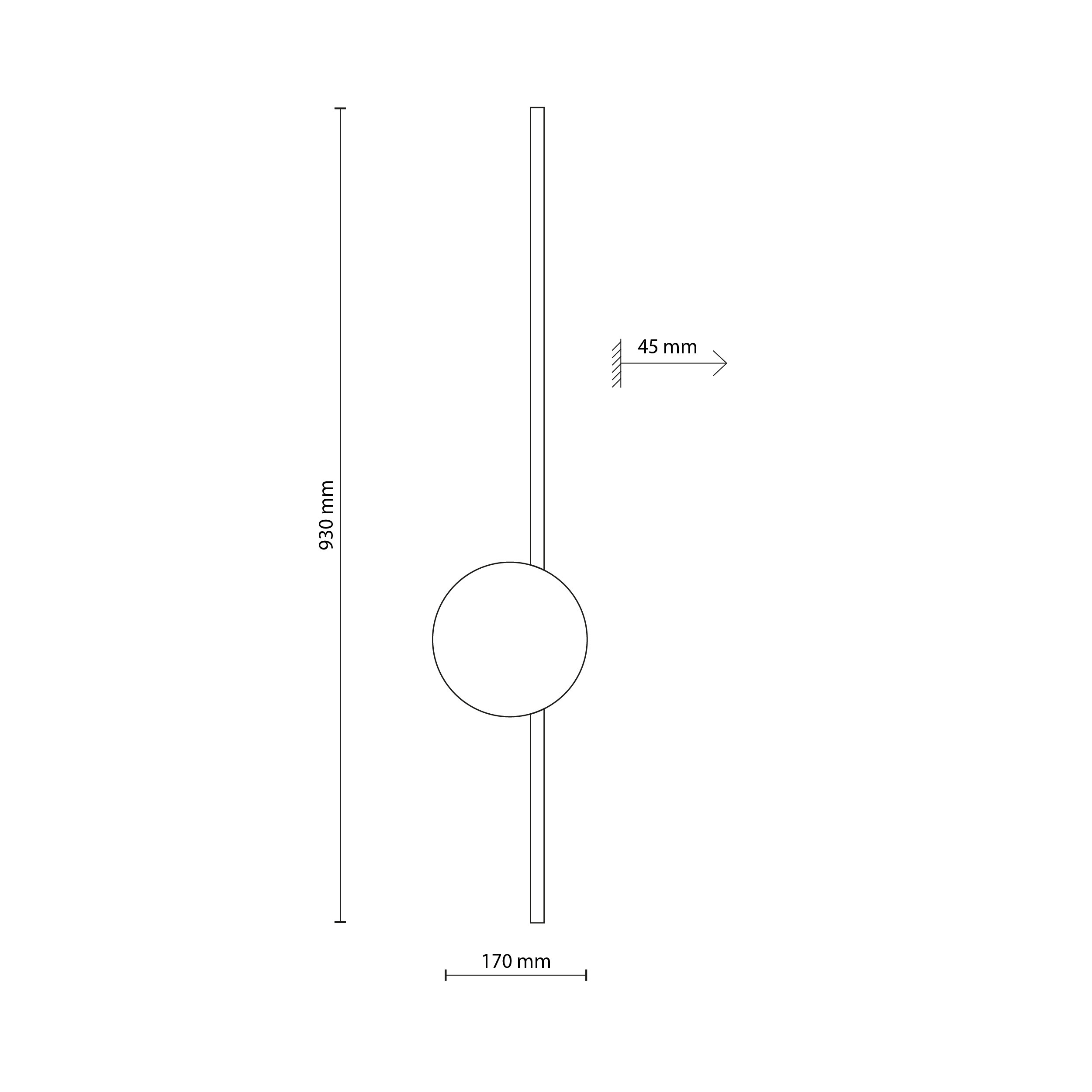 JAVA II NEW BROWN KINKIET 1 LED - obrazek 6