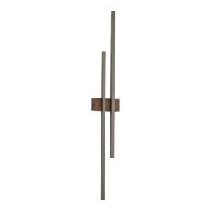 FLASH NEW BROWN WOOD KINKIET 2 LED