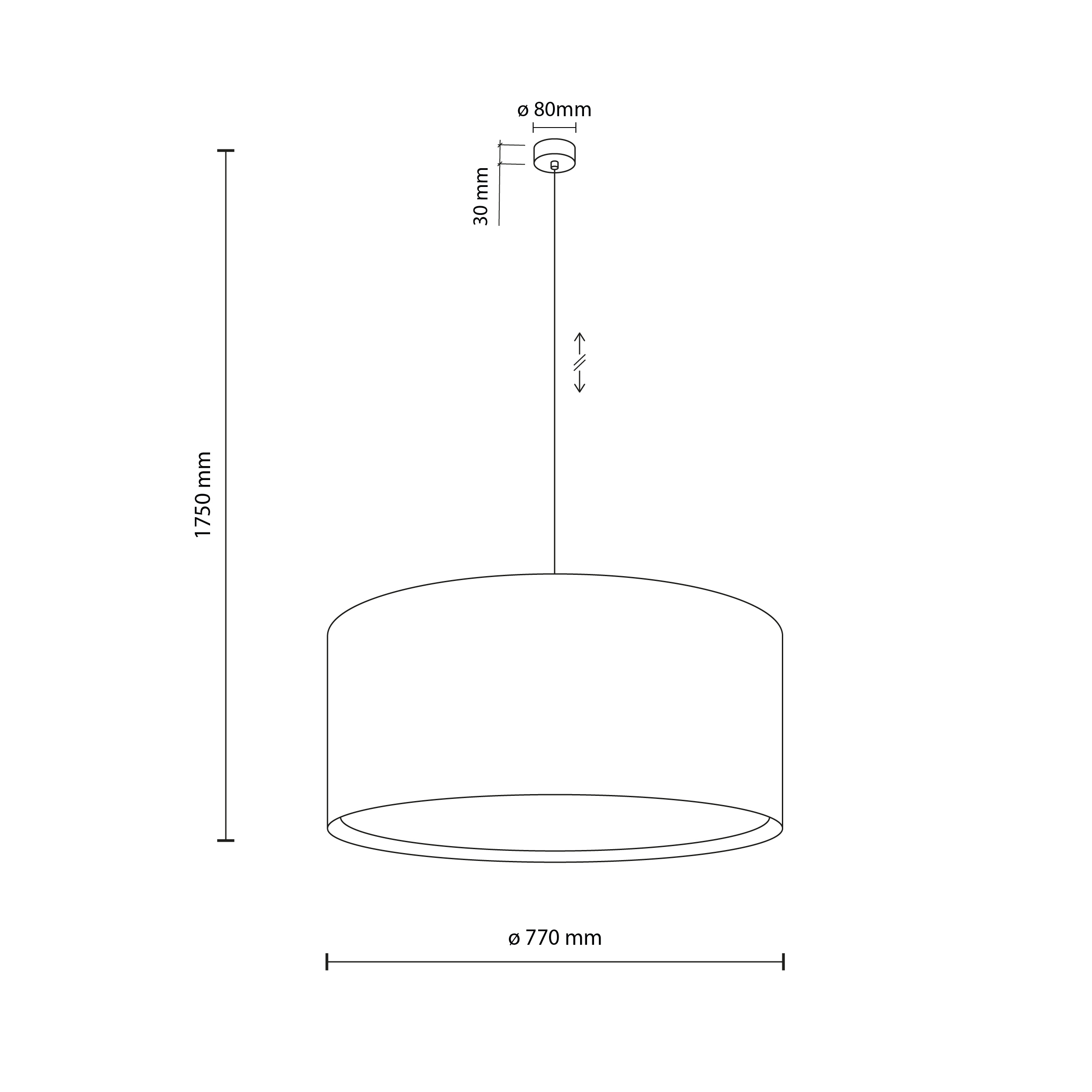 LARGO LINEN LAMPA WISZĄCA 3XE27 - obrazek 8