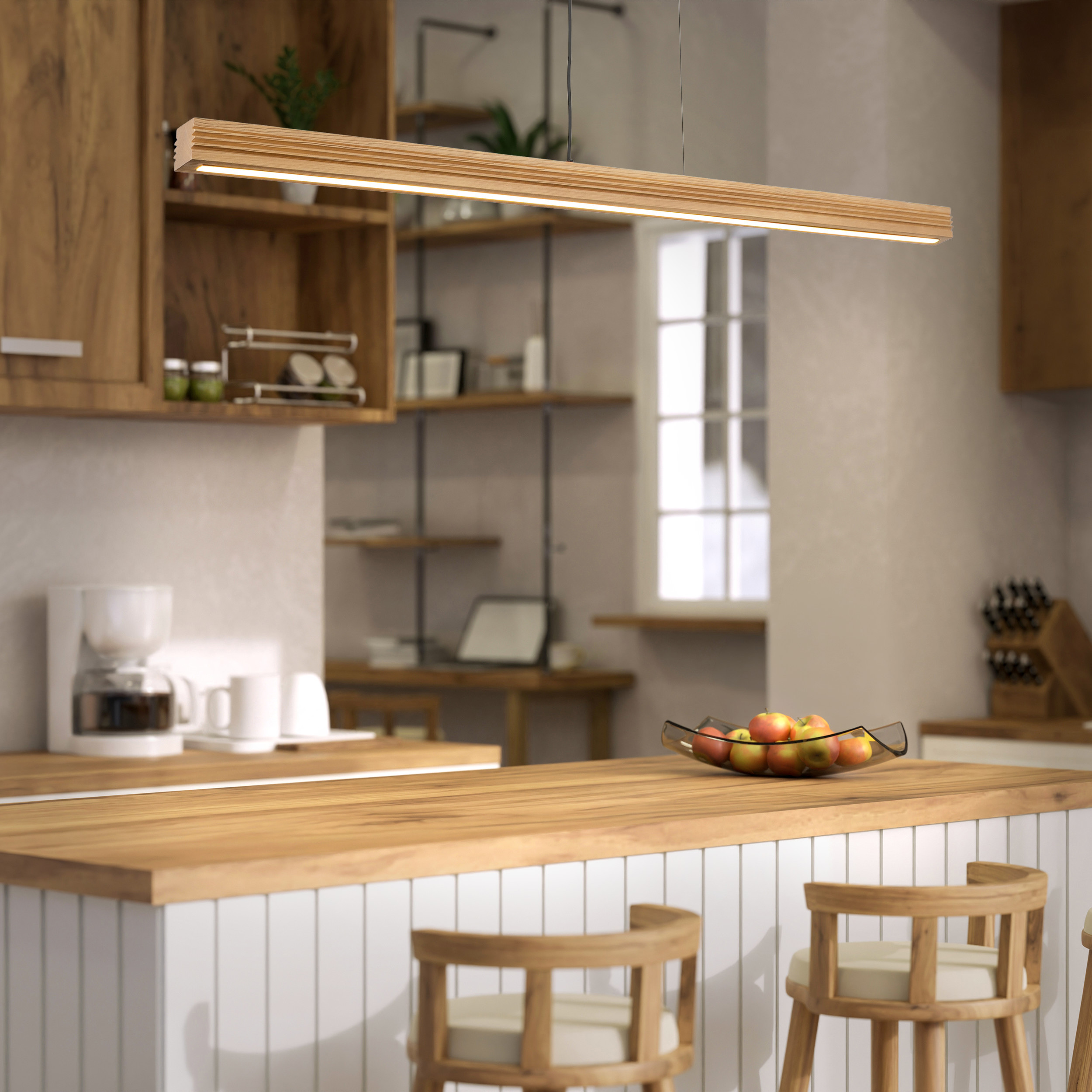 VIGA WOOD LED SOSNA SZCZOTKOWANA POSTARZANA LAMPA WISZĄCA - obrazek 4