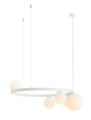 LAMPA WISZĄCA GARDA 5 RING WHITE