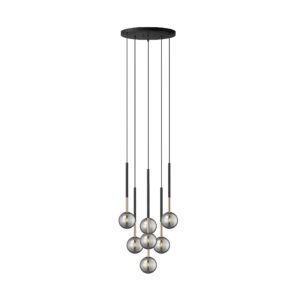 P0574-07F-SDFZ ARCTURUS LAMPA WISZĄCA CZARNO-ZŁOTA/BLACK-GOLD