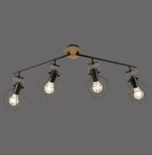 15674-78 JARO LAMPA SUFITOWA CZARNY/DREWNO