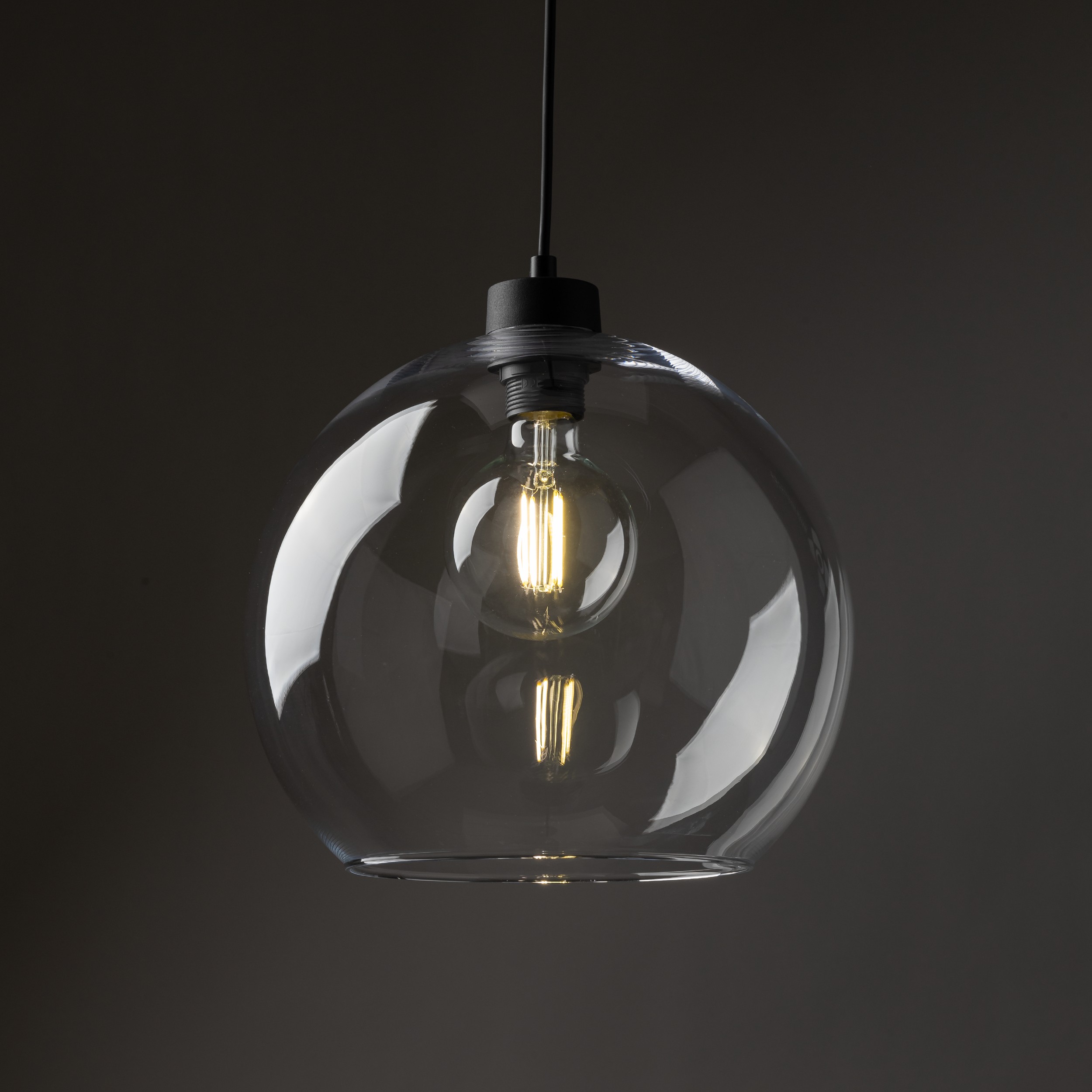CUBUS LAMPA WISZĄCA 1 PŁ TRANSPARENT - obrazek 2