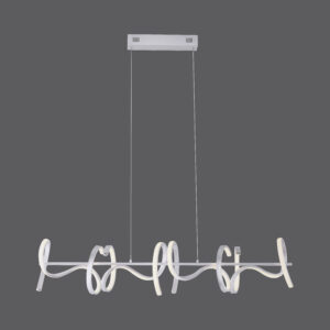 19033-21 CURLS LAMPA WISZĄCA SREBRNY