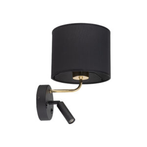 RICHI BLACK/GOLD KINKIET 2 E27+ G9