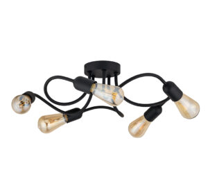WAVE BLACK LAMPA SUFITOWA 5  E27