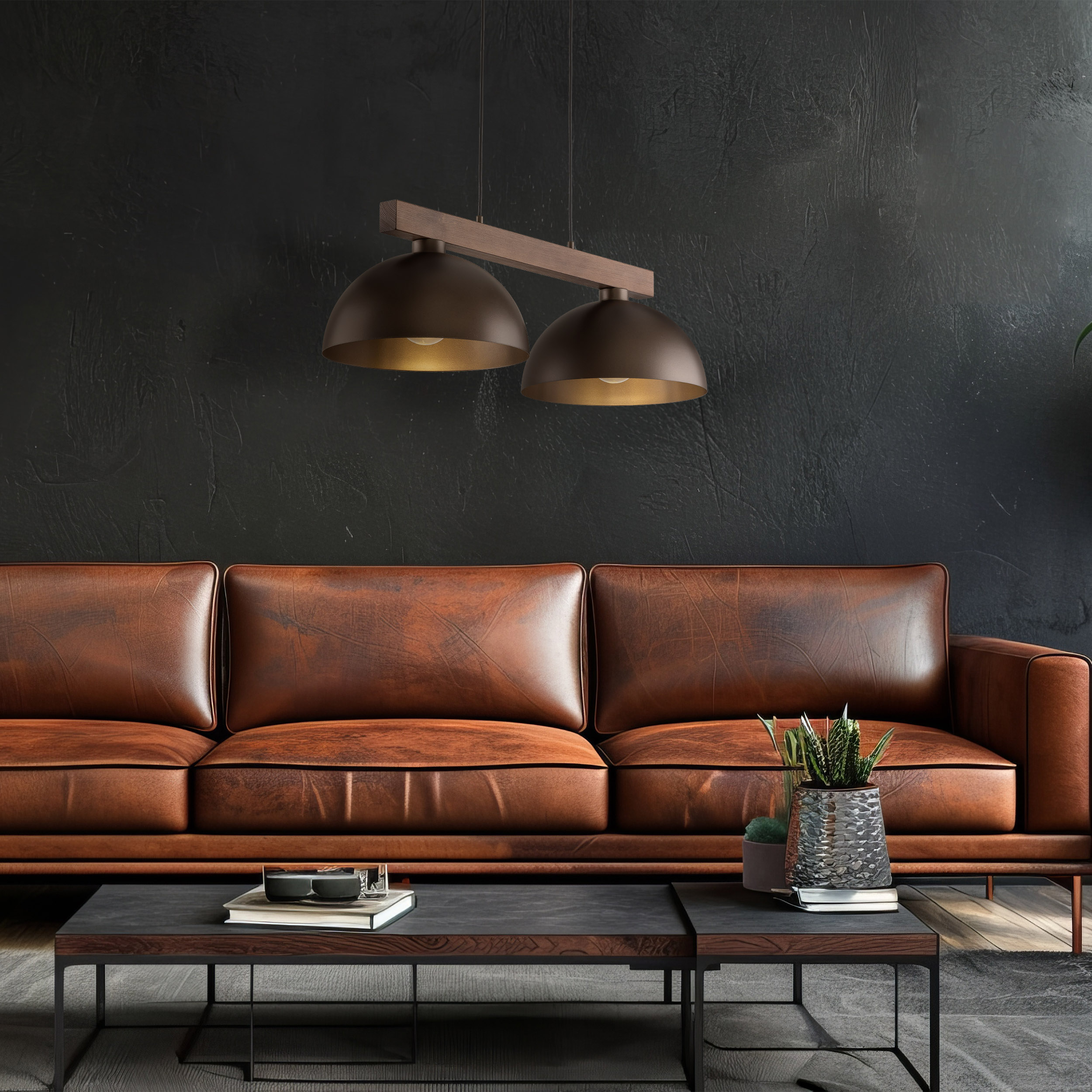 OSLO BROWN LAMPA WISZĄCA 2 - obrazek 4