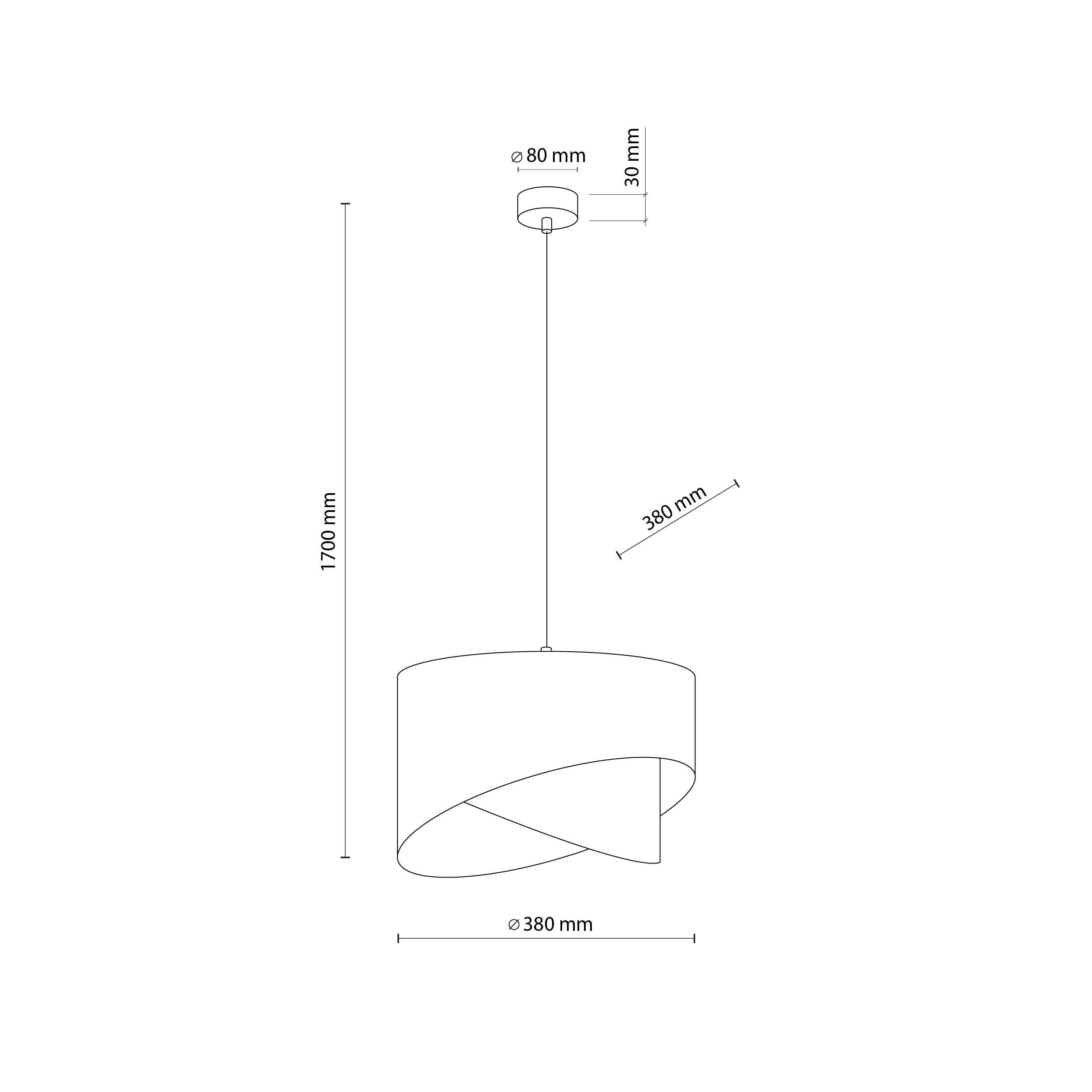 GRANT BLACK LAMPA WISZĄCA 1 - obrazek 7