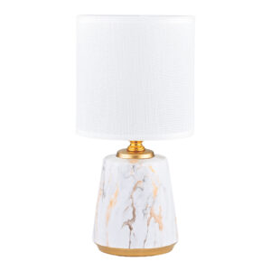 HS8605-WH LAMPA STOŁOWA BIAŁY/ZŁOTY