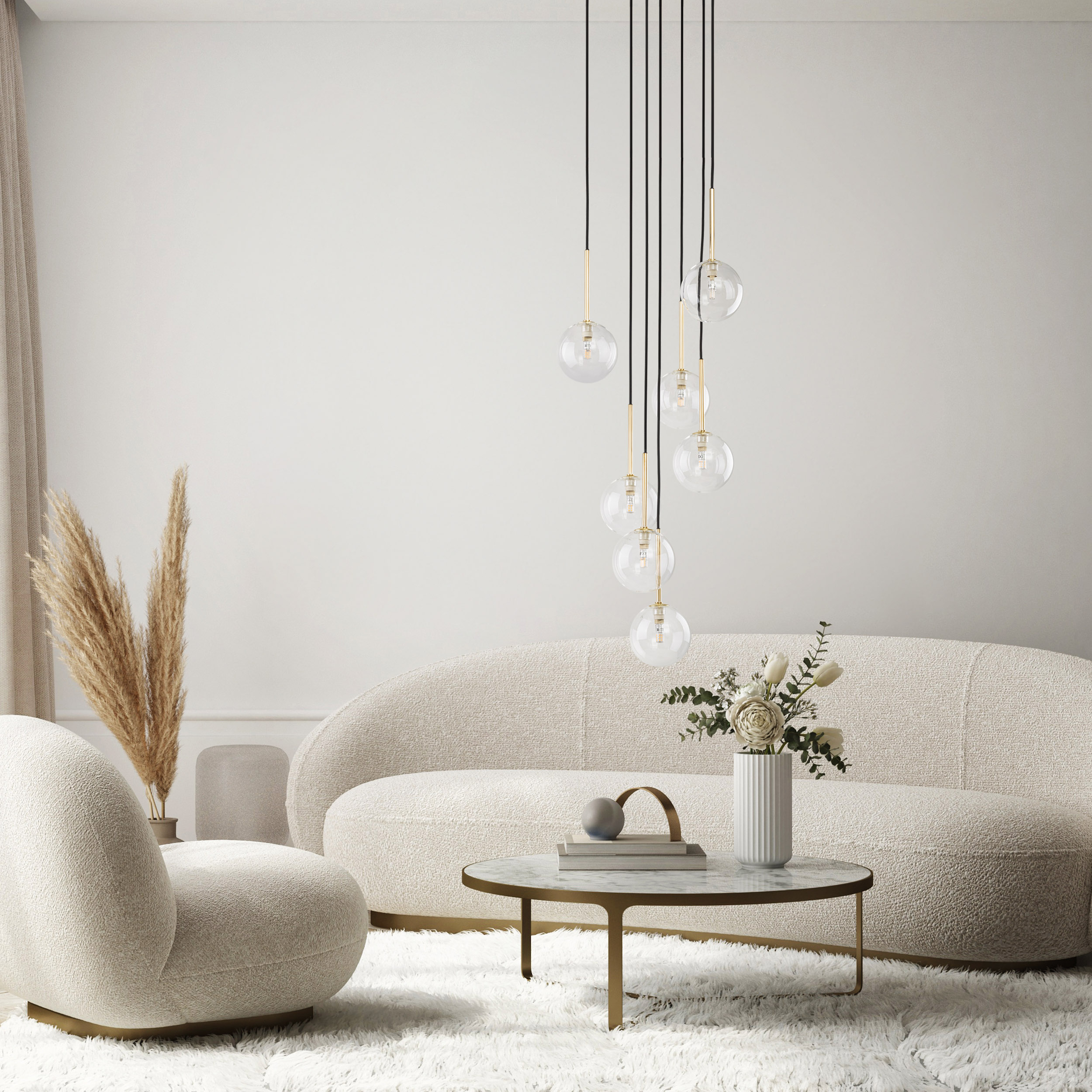 NILOS BLACK / GOLD LAMPA WISZĄCA 7 - obrazek 2