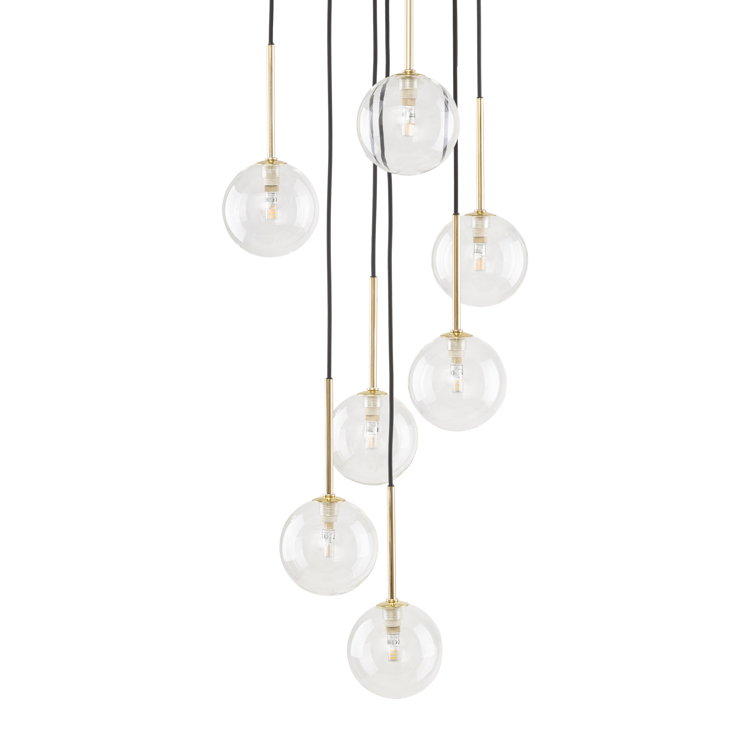NILOS BLACK / GOLD LAMPA WISZĄCA 7 - obrazek 4