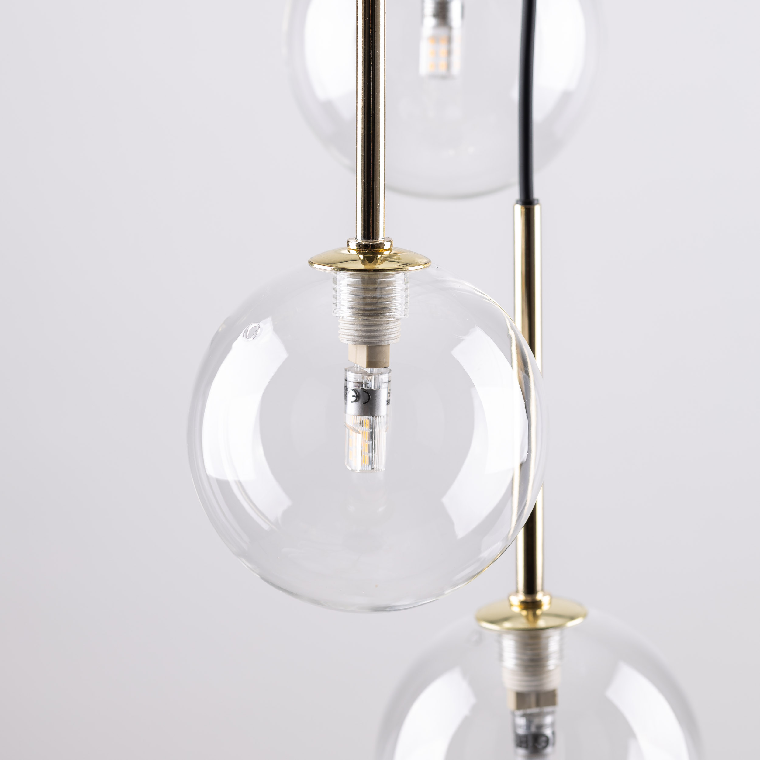 NILOS BLACK / GOLD LAMPA WISZĄCA 7 - obrazek 5