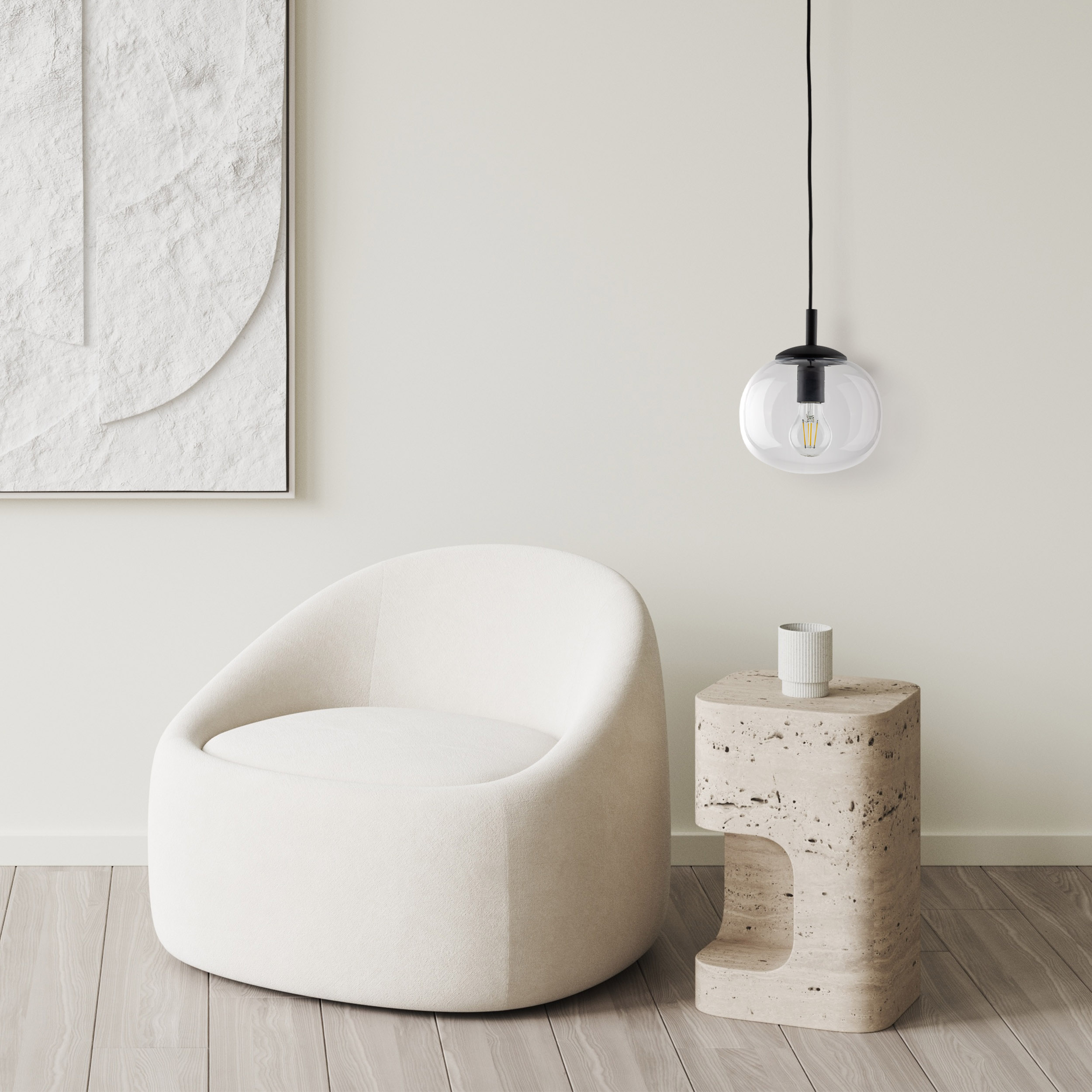 VIBE TRANSPARENT LAMPA WISZĄCA 1 200 - obrazek 2