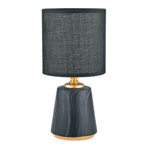 HS8605-BL LAMPA STOŁOWA CZARNY/ZŁOTY
