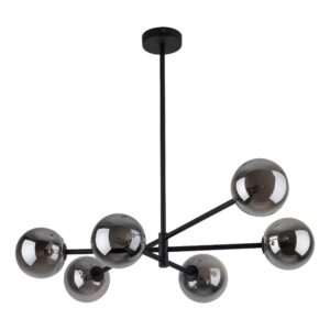 SARIUS BLACK / GRAPHITE LAMPA SUFITOWA 6
