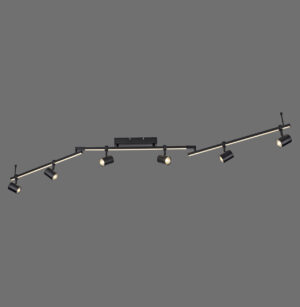 6526-18 BARIK LAMPA SUFITOWA CZARNY