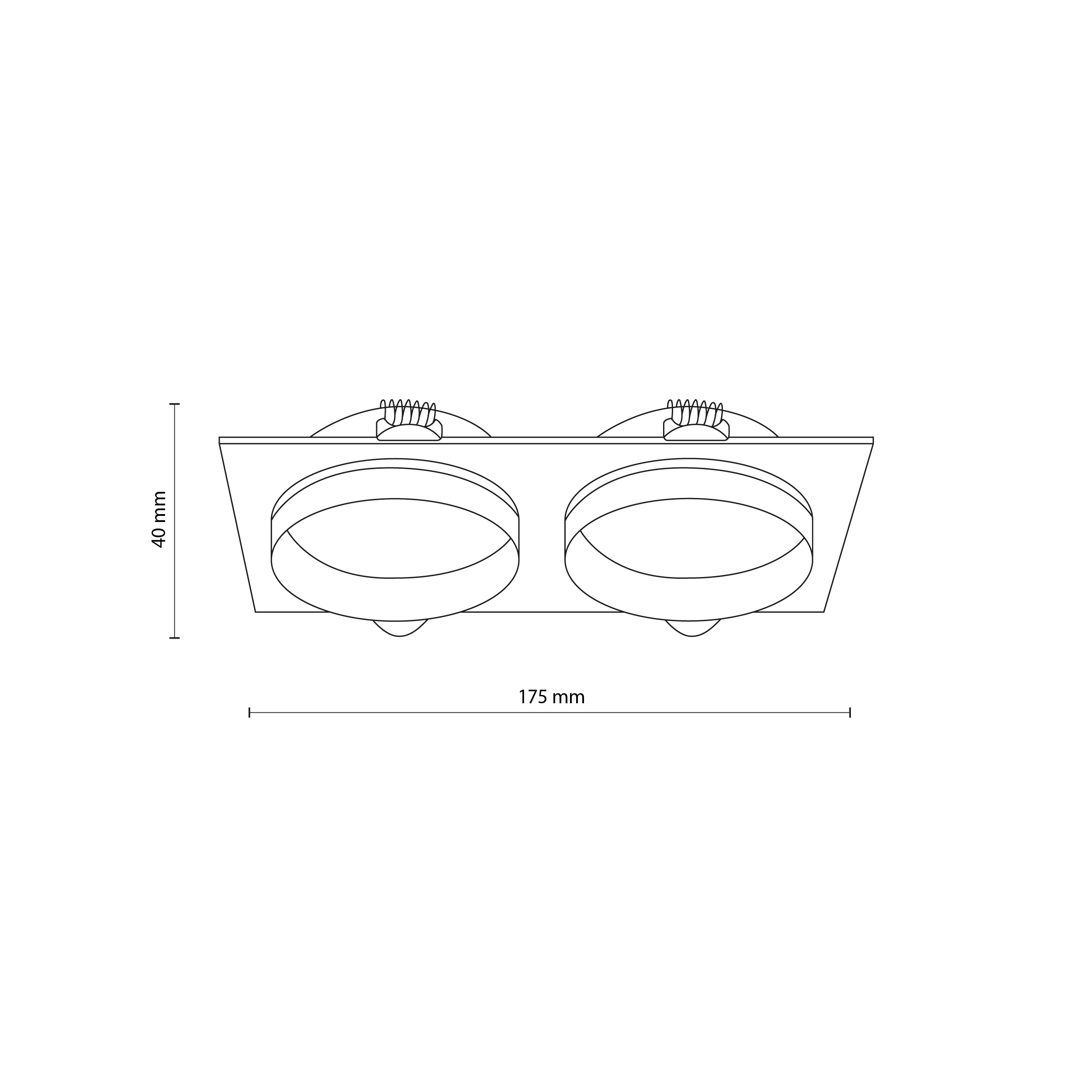 JET WHITE EYE 2XGU10 - obrazek 2