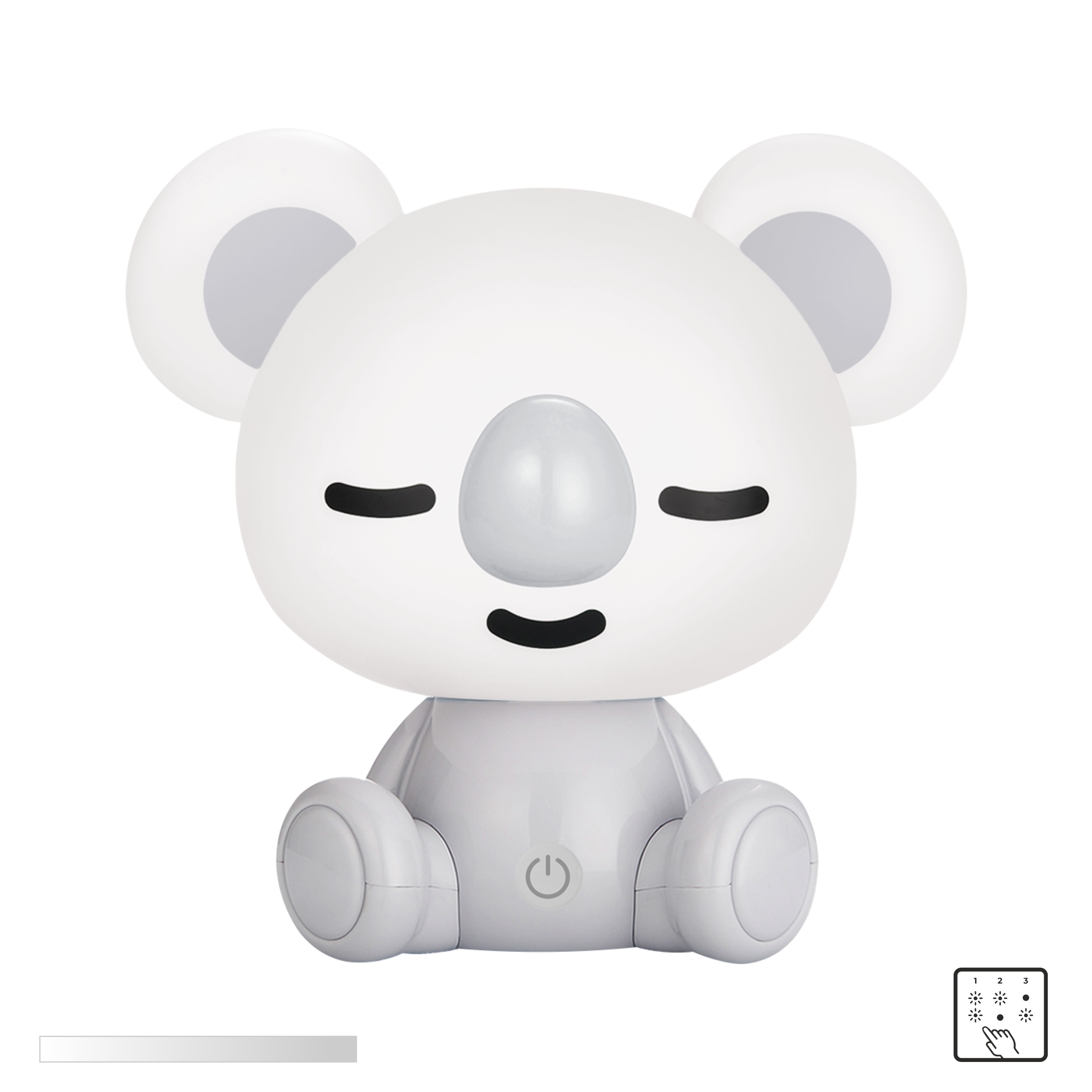 KDR-611-GR LAMPA STOŁOWA KOALA SZARA/GREY