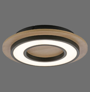 14560-18 TOLA LAMPA SUFITOWA CZARNY/DREWNO