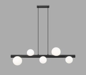 P0574-05N-P7AA FORES LAMPA WISZĄCA CZARNY MAT/MATT BLACK