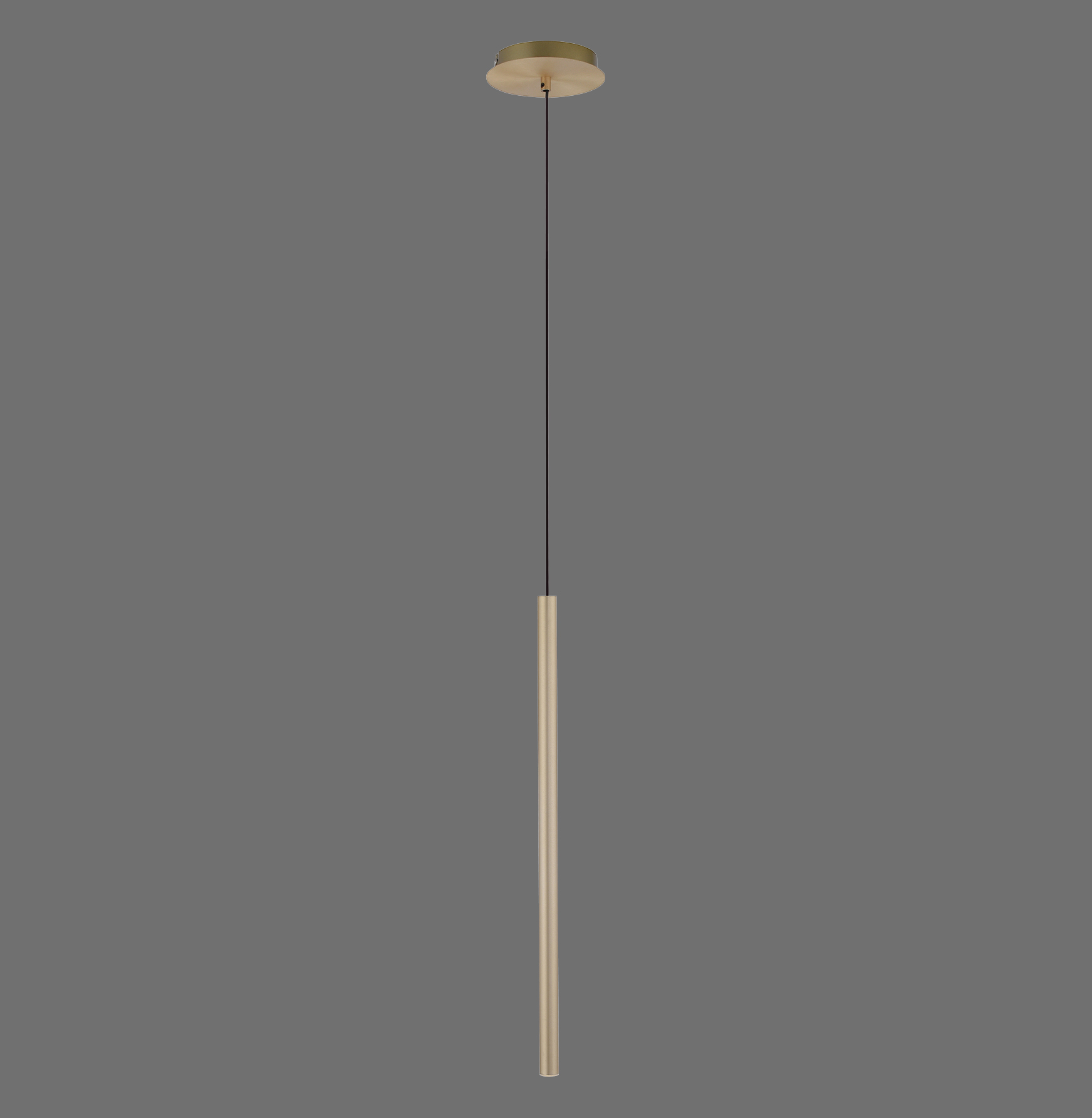 2111-60 FLUTE LAMPA WISZĄCA MATOWY MOSIĄDZ