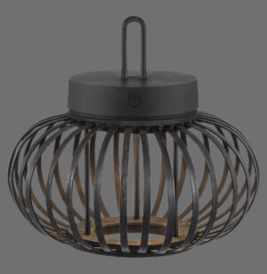 19303-18 AKUBA LAMPA STOŁOWA/ZEWNĘTRZNA BEZPRZEWODOWA CZARNY
