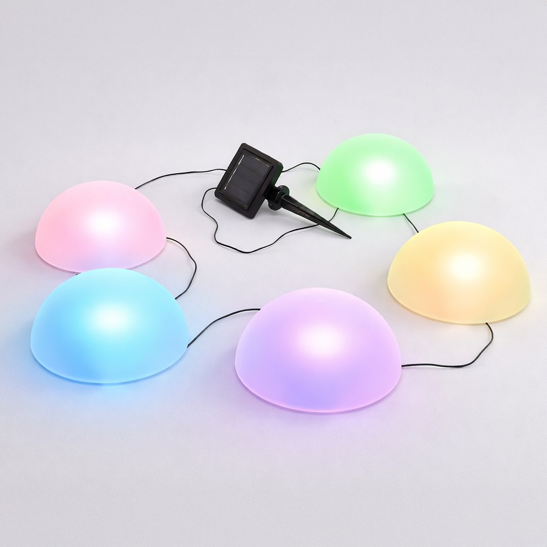 Lampa Solarna Hemi RGB IP44