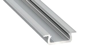 PROFIL ALUMINIOWY SREBRNY TYP Z 1m + KLOSZ MLECZNY