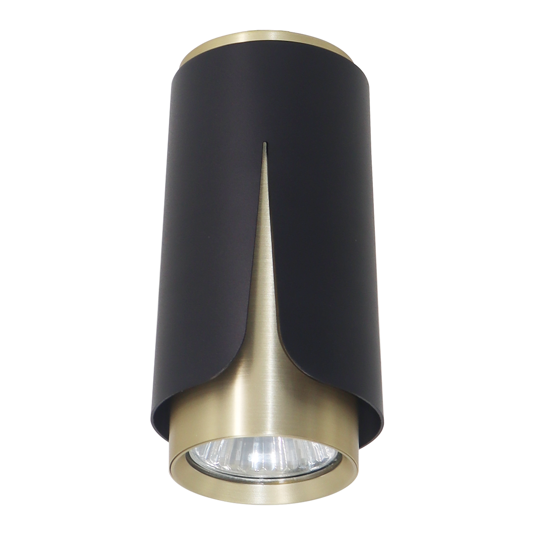 Flower Czarny Złoty Downlight 1xGU10